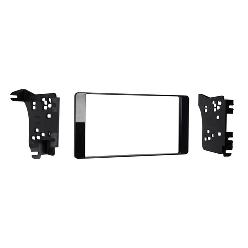 Metra Mitsubishi Outlander Sport DDin Dash Kit (High Gloss Charcoal) ('14 - up) 95-7018CHG by Audiomotivez