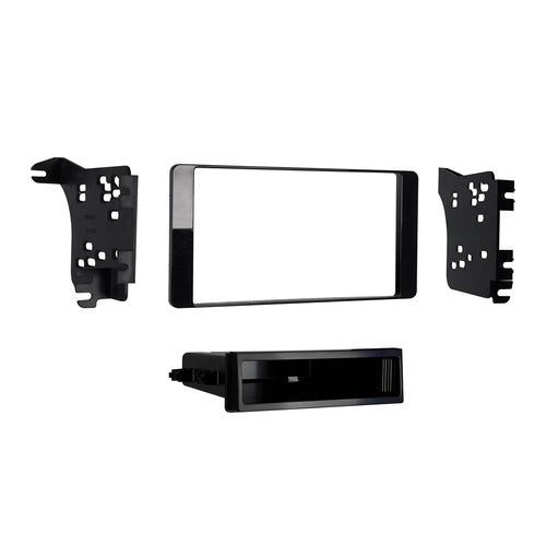 Metra Mitsubishi Outlander Sport S/DDin Dash Kit (High Gloss Charcoal) ('14-up) 99-7018CHG by Audiomotivez