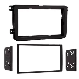 Metra Volkswagen DDin Dash Kit (Matte Black) ('05 - up) by AMZ Distribution Ltd.