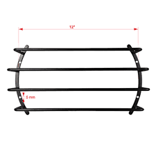 12.5" Car Subwoofer and Speaker Grille - Black Metal (Single)