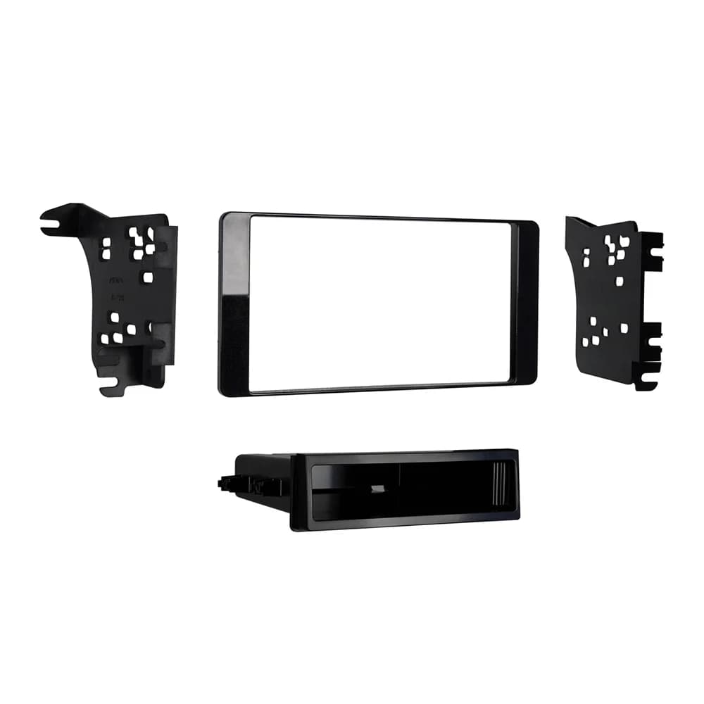 Metra Mitsubishi Outlander Sport S/DDin Dash Kit (High Gloss Charcoal) ('14-up) 99-7018CHG by Audiomotivez