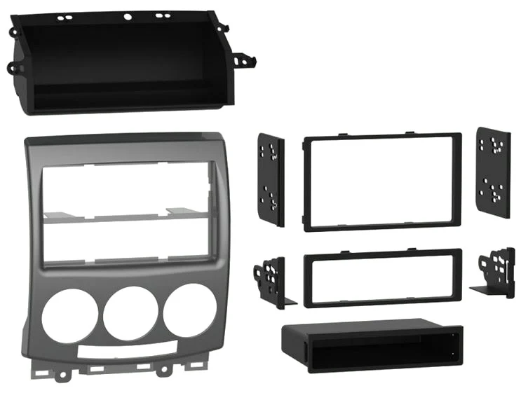 Metra Single/Double-DIN Dash Kit for 2006-2007 Mazda5 with Factory Navigation (99-7527S) by Audiomotivez