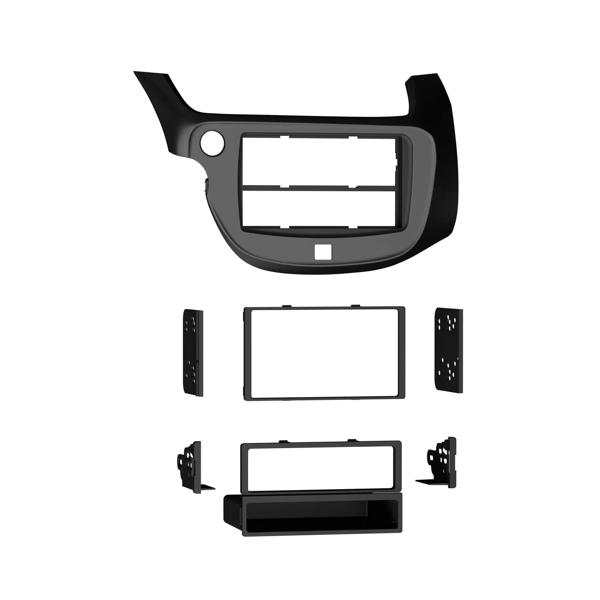 Metra Honda Fit S/DDin Dash Kit (Black) ('09 - up) 99-7877B by Audiomotivez