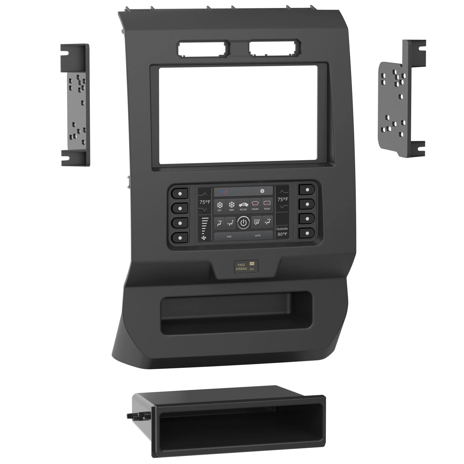 Metra Premium Ford F-Series Truck S/DDin Dash Kit ('15 - up) 99-5834CH by Audiomotivez