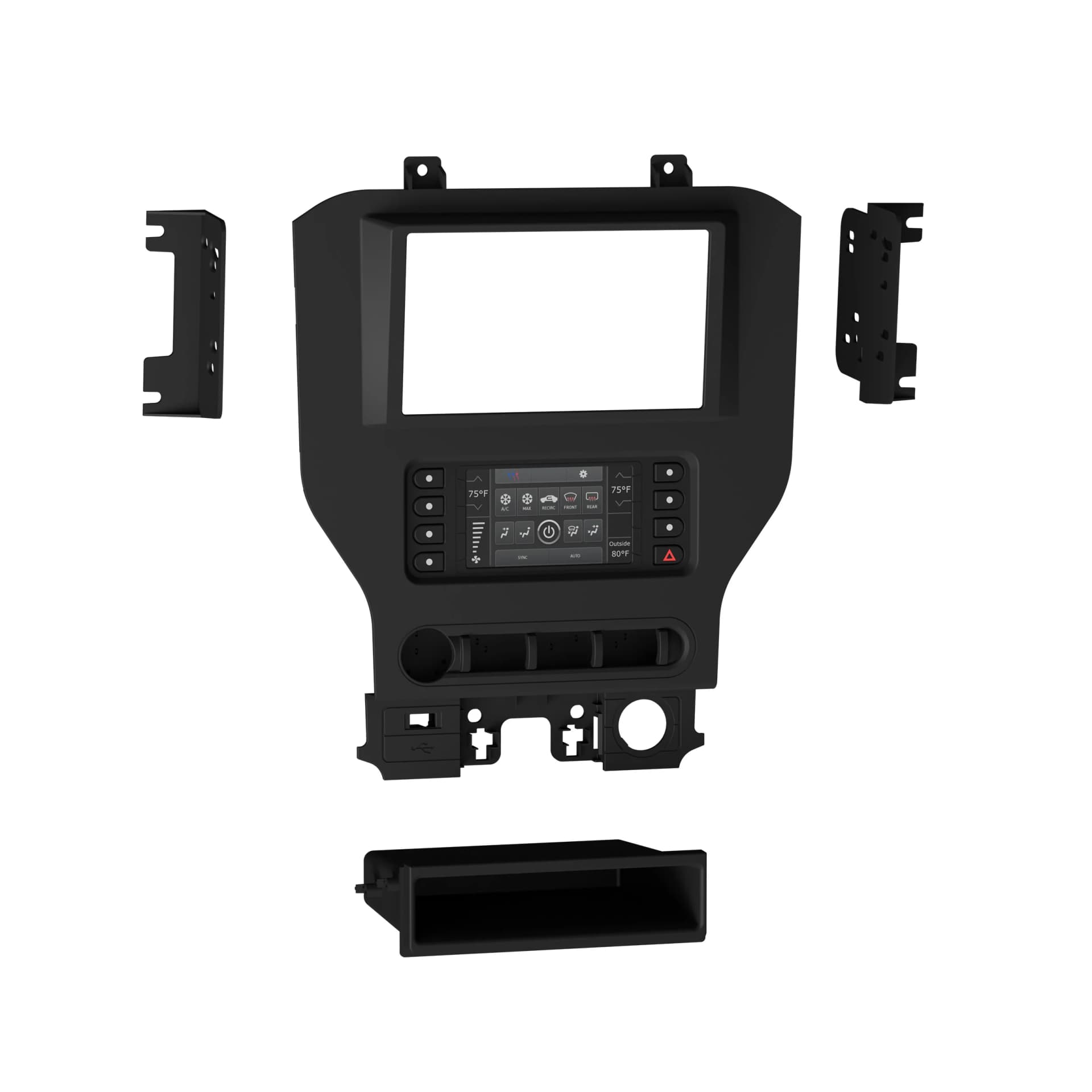 Metra Premium Ford Mustang w/ 4.2" Screen S/DDin Dash Kit ('15 - up) 99-5838CH by Audiomotivez
