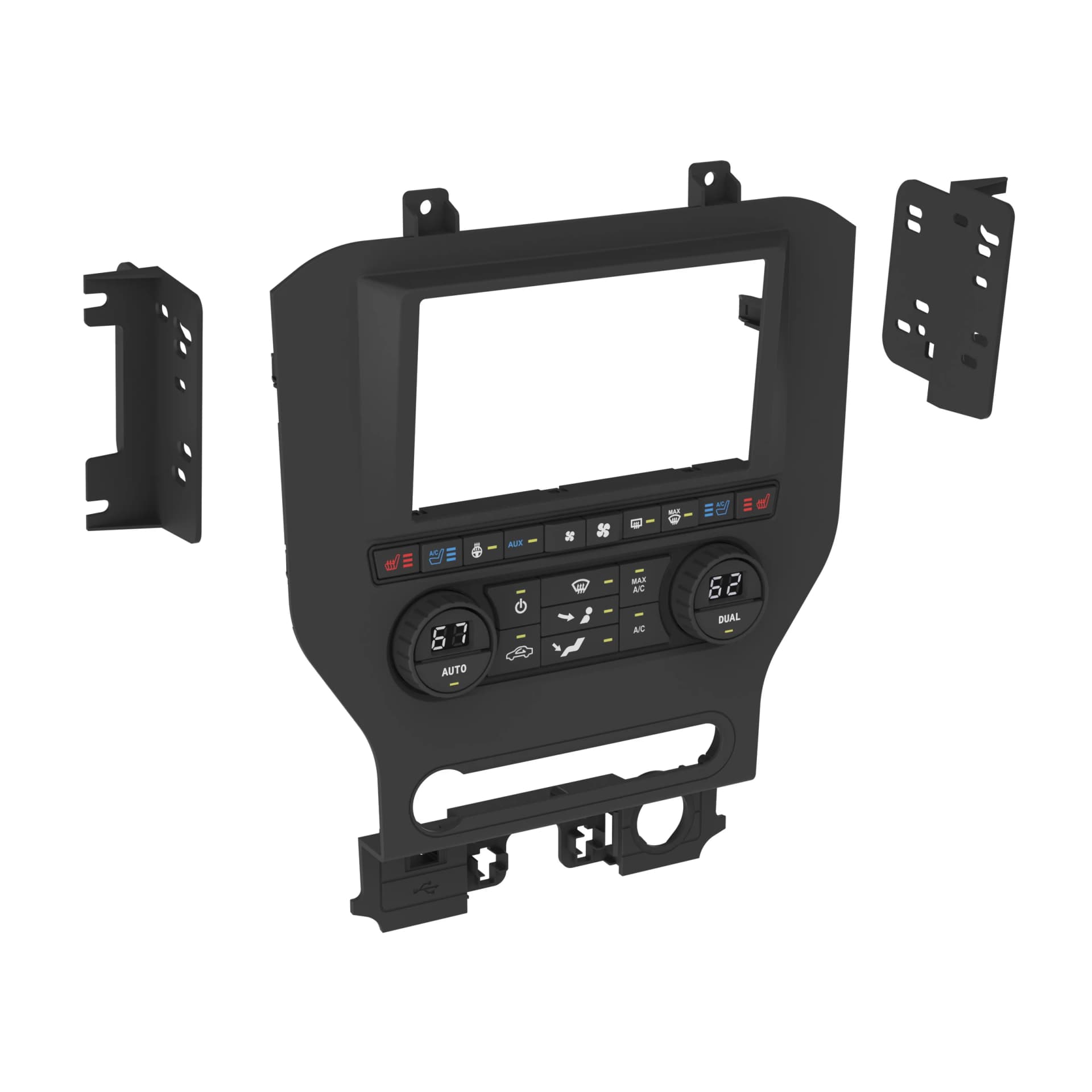 Metra Premium Ford Mustang w/ 8" Screen S/DDin Dash Kit ('15 - up) 99-5866CH by Audiomotivez