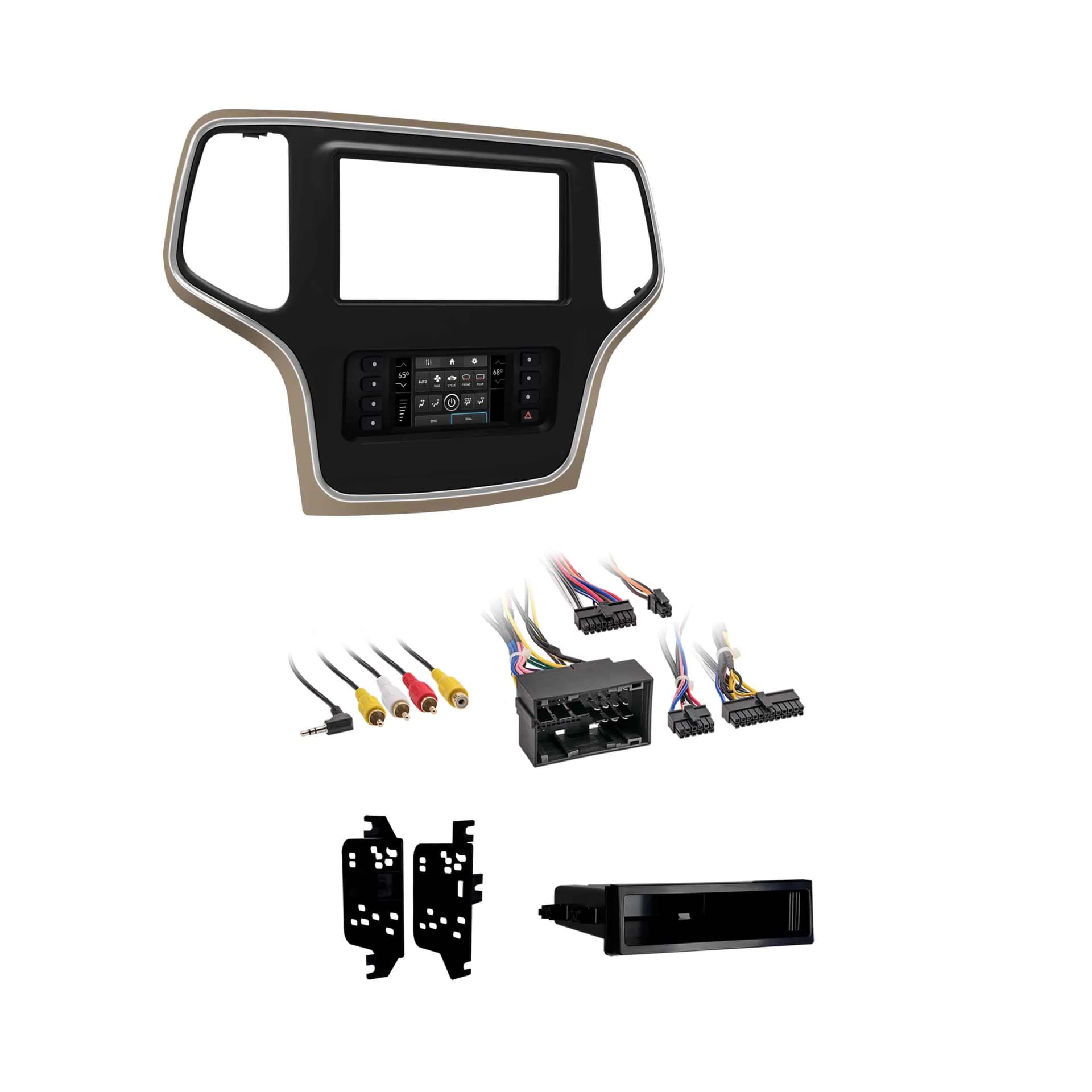 Metra Premium Jeep Grand Cherokee S/DDin Dash Kit (Bronze Trim) ('14 - up) 99-6536BZ by Audiomotivez