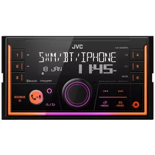 JVC DDin Mechless Receiver (USB / AUX / Bluetooth / Alexa / SiriusXM Ready) by AMZ Distribution Ltd.