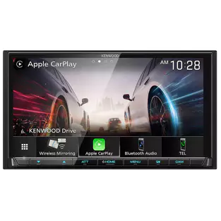 Kenwood DDin Mechless Receiver (6.95" - BT / Wireless CarPlay & AA / SXM Ready) by AMZ Distribution Ltd.