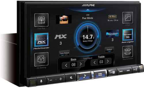 Alpine ILX-507 7" Digital Multimedia Receiver with HD Display and Hi-Res Audio Playback by Audiomotivez