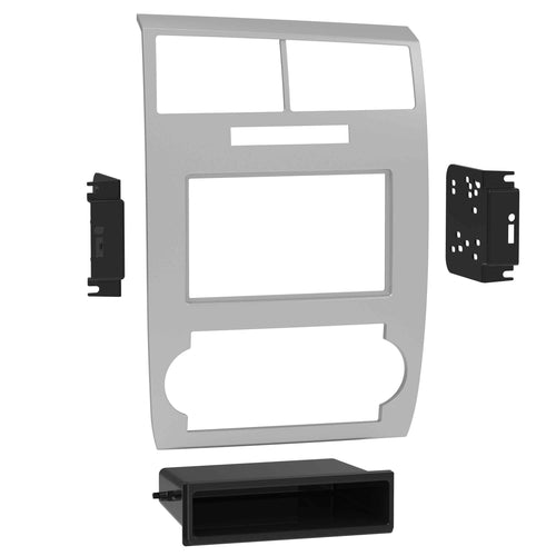 Metra Dodge Charger / Magnum w/o NAV S/DDin Dash Kit (Silver) ('05 - '07)   99-6548S by Audiomotivez
