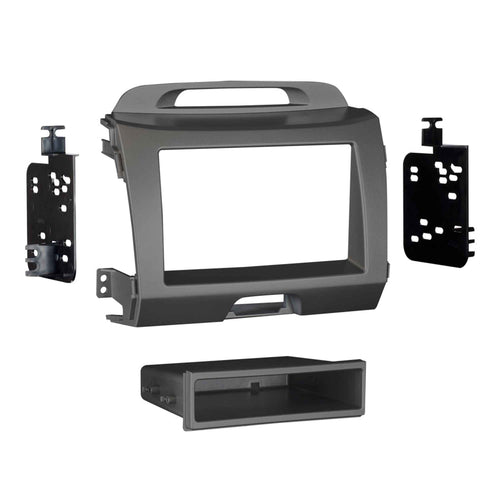 Metra Kia Sportage SDin Dash Kit (Grey) ('11 - up)   99-7344G by Audiomotivez