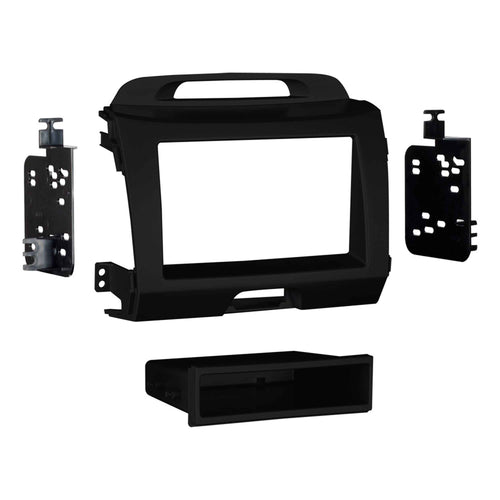 Metra Kia Sportage SDin Dash Kit (Charcoal) ('11 - up)   99-7344CH by Audiomotivez