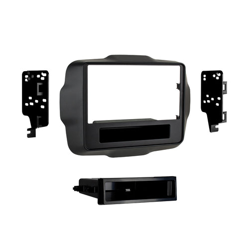 Metra Jeep Renegade SDin Dash Kit ('15 - up)   99-6532B by Audiomotivez