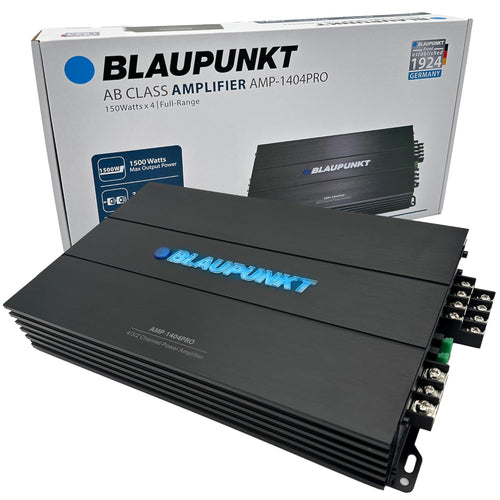 Blaupunkt AMP-1404PRO 1500W 4-Channel Amplifier Class AB by Blaupunkt