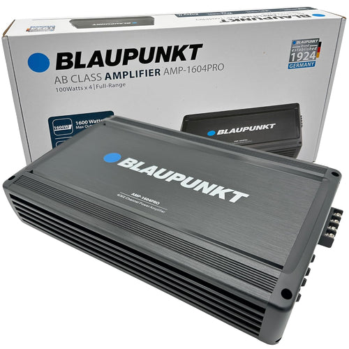 Blaupunkt AMP-1604PRO Car Audio 4/3/2-Channel Full Range 2 Ohm Stable Amp Amplifier 1600 Watts Max by Blaupunkt