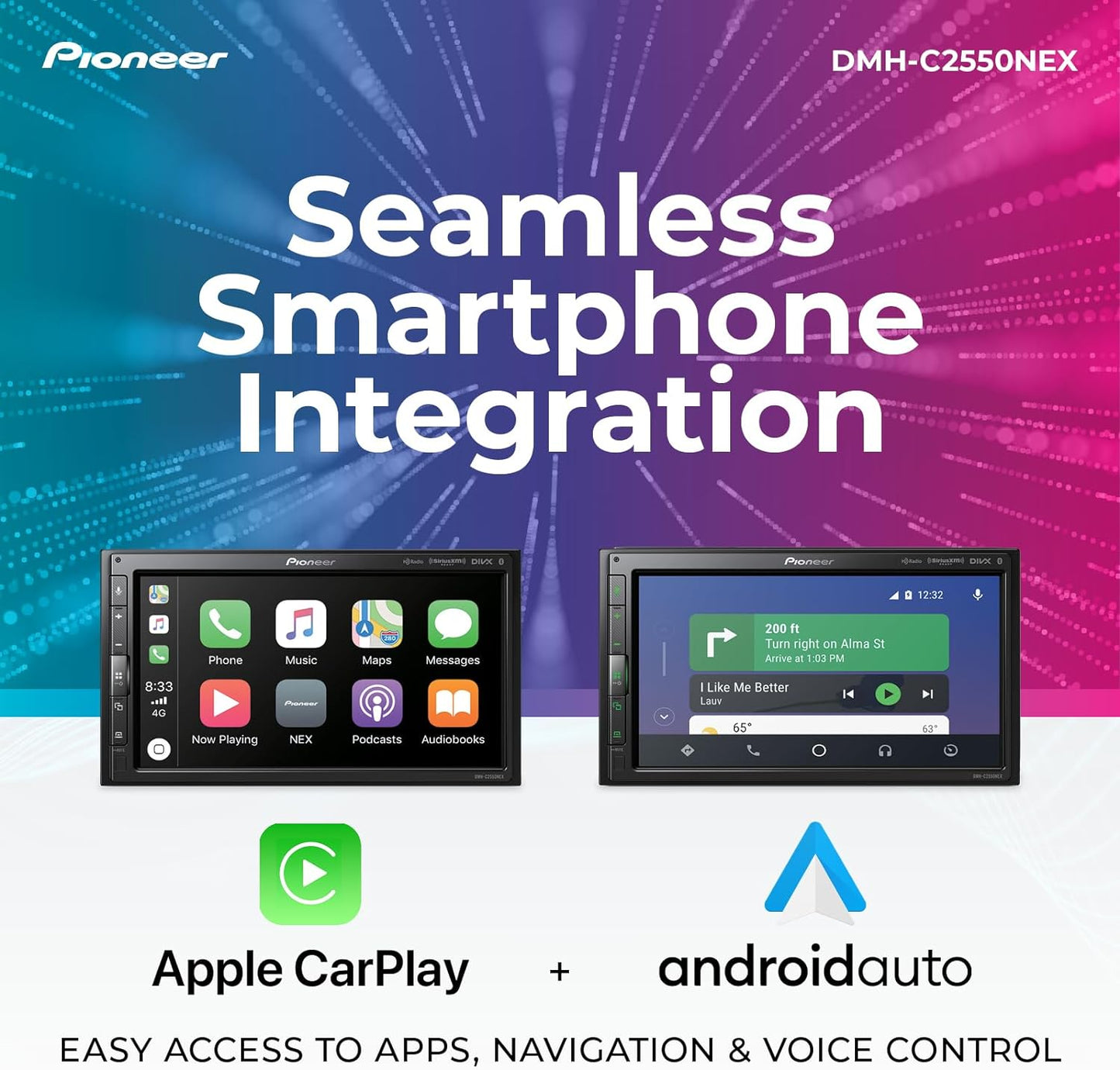 Pioneer 6.8" Multimedia Digital Receiver (DMH-C2550NEX)