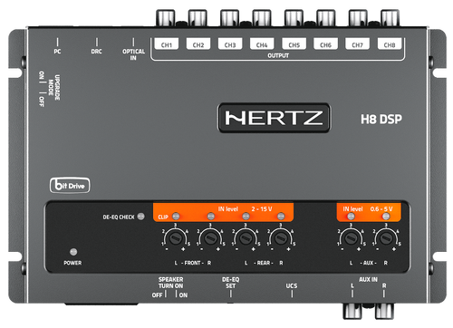 Hertz 8 Channel DSP Digital Interface Audio Processor with DRC (H8DSPDRC) by Hertz