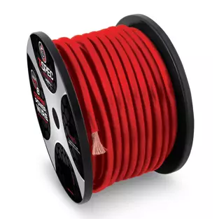 V8GT4R-100 T-Spec v8GT Series Power Cable (4 Ga. - Red - OFC) - PER FT by T-Spec