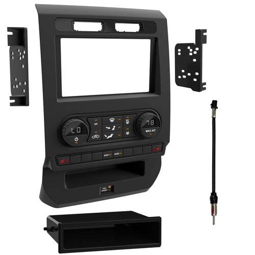 Metra Premium Ford w/ Manual Climate S/DDin Dash Kit ('15 - '17) - Special Order   99-5849CH by Audiomotivez