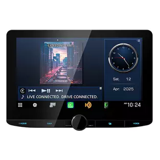 Kenwood Floating Mount Receiver (10.1" - BT / Wireless CarPlay & AA / SXM Ready) by AMZ Distribution Ltd.