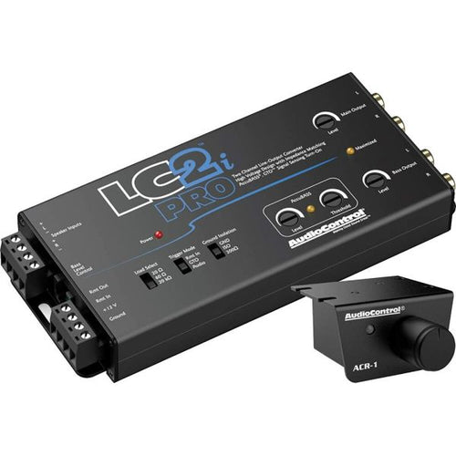AudioControl ACLC2iPRO 2Ch Line Out Converter w/AccuBASS® & Sub Output Incl. ACR-1 Knob by AudioControl