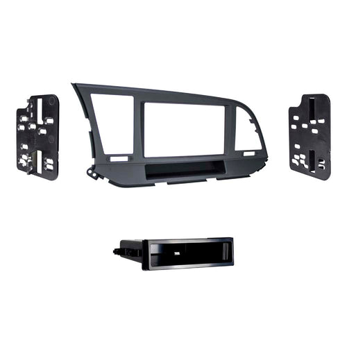 Metra Hyundai Elantra SDin Dash Kit ('17 - up)   99-7376B by Audiomotivez