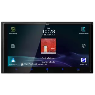JVC DDin Mechless Receiver (6.92" - BT / Wireless CarPlay & AA / SXM Ready) by AMZ Distribution Ltd.